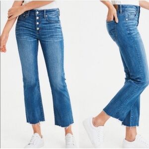 Jag Phoebe Cropped Boot Button Up Jeans